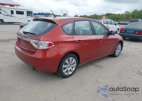 2009 Subaru Impreza 2.5I z USA, uszkodzony, nr VIN JF1GH61629H815348